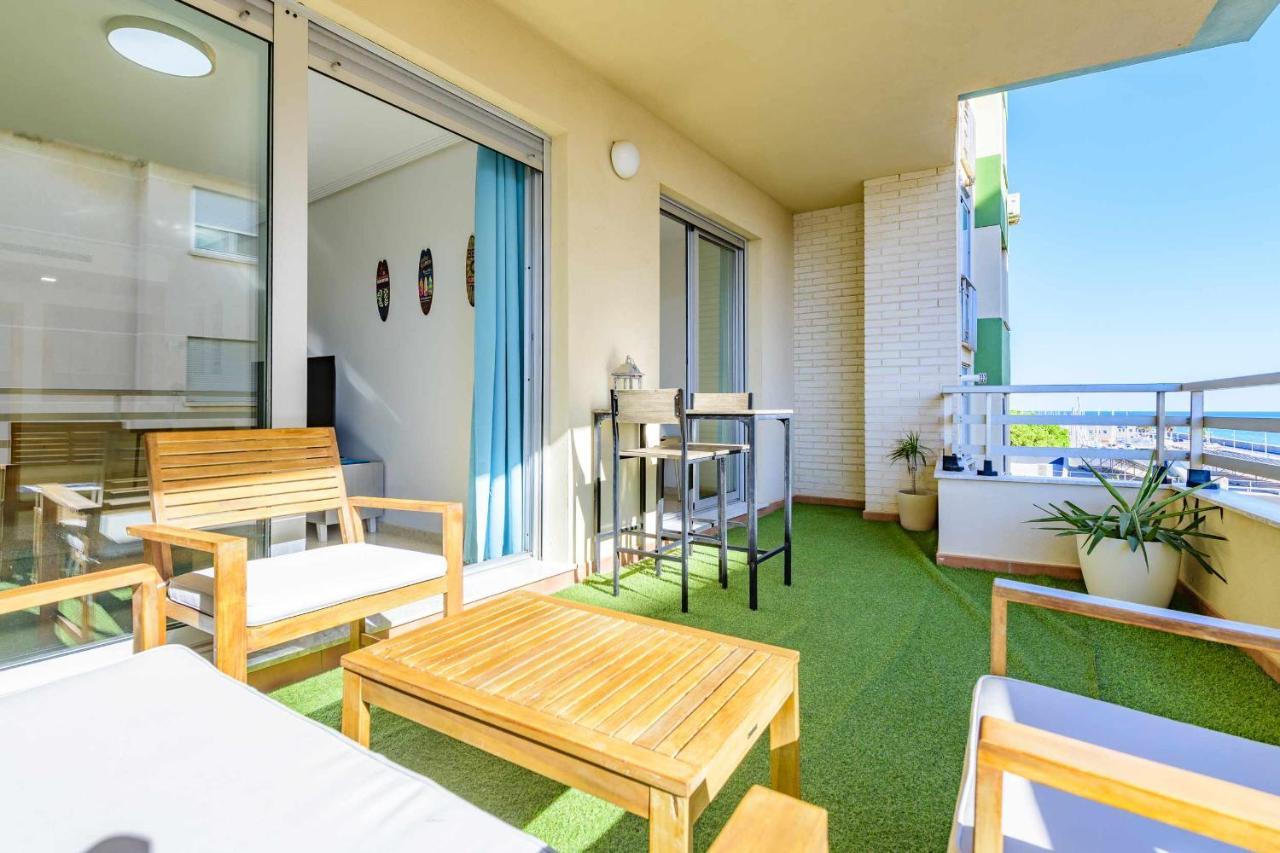 Apart Port Arenal Con Terraza Y Piscina Burriana Eksteriør bilde