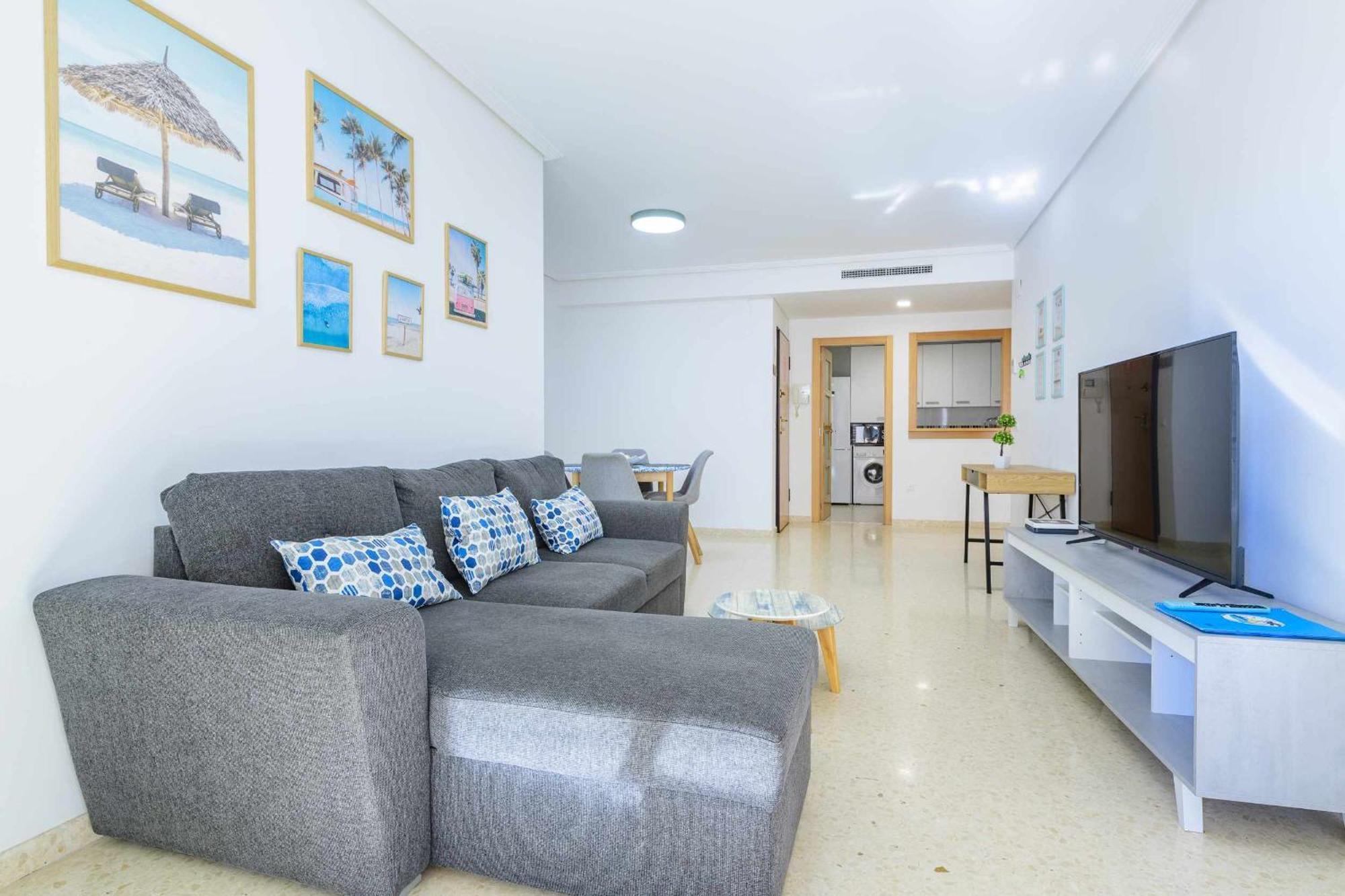 Apart Port Arenal Con Terraza Y Piscina Burriana Eksteriør bilde